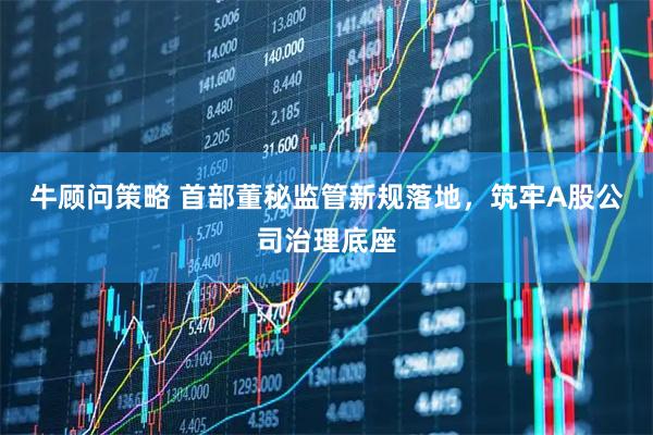 牛顾问策略 首部董秘监管新规落地，筑牢A股公司治理底座